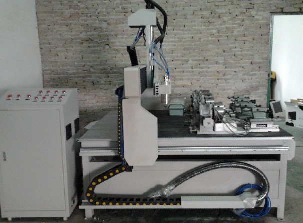 恭贺中山黄老板定杰雕多头平面圆柱一体木工浮雕机